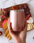 Stemless Wine Glass (Rose Gold)