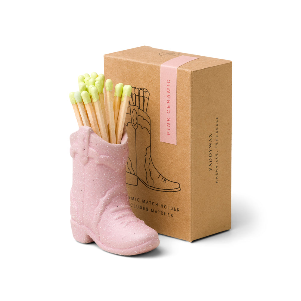 Cowboy Boot Match Holder (Pink)