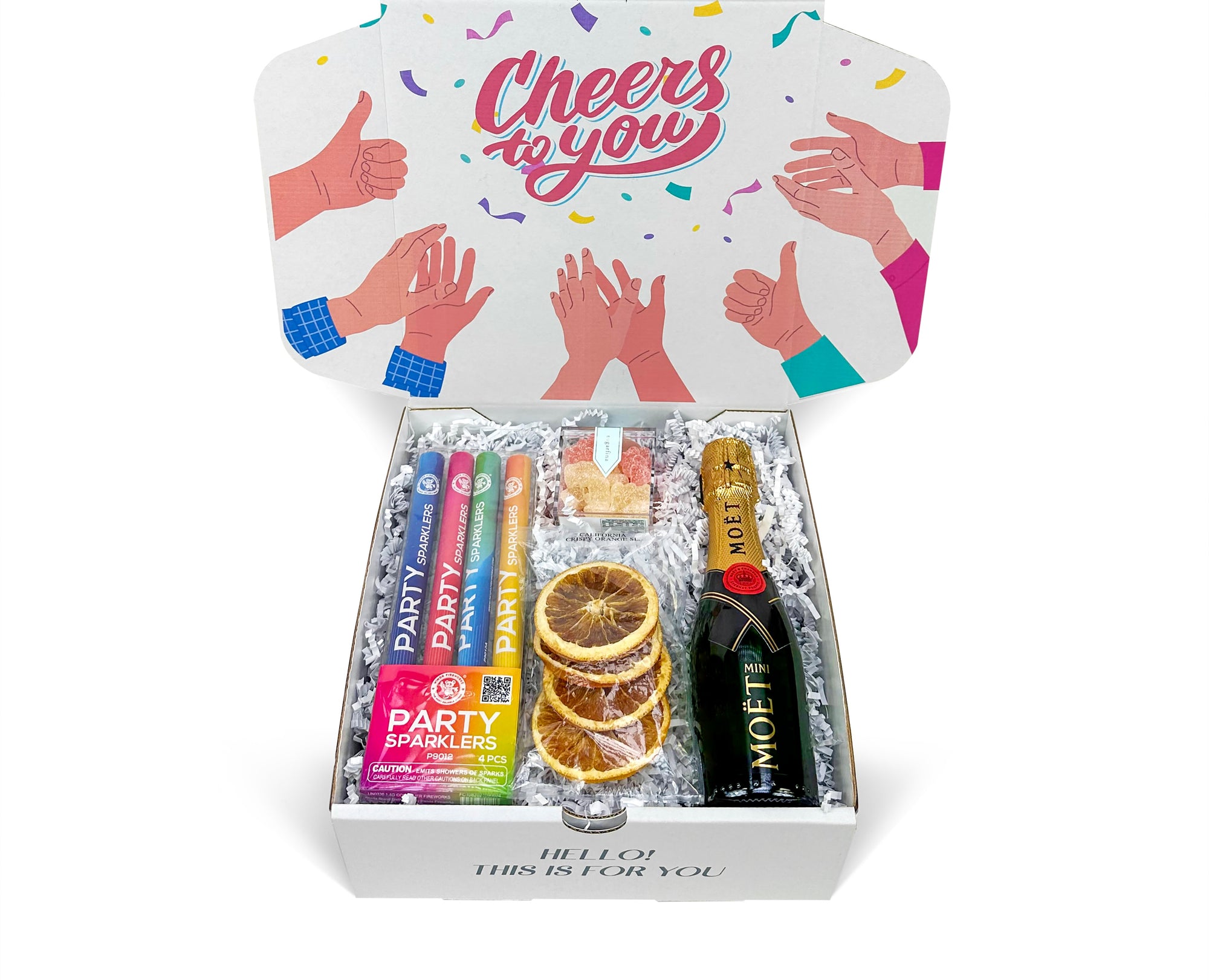 Champagne , Sparklers and gifts