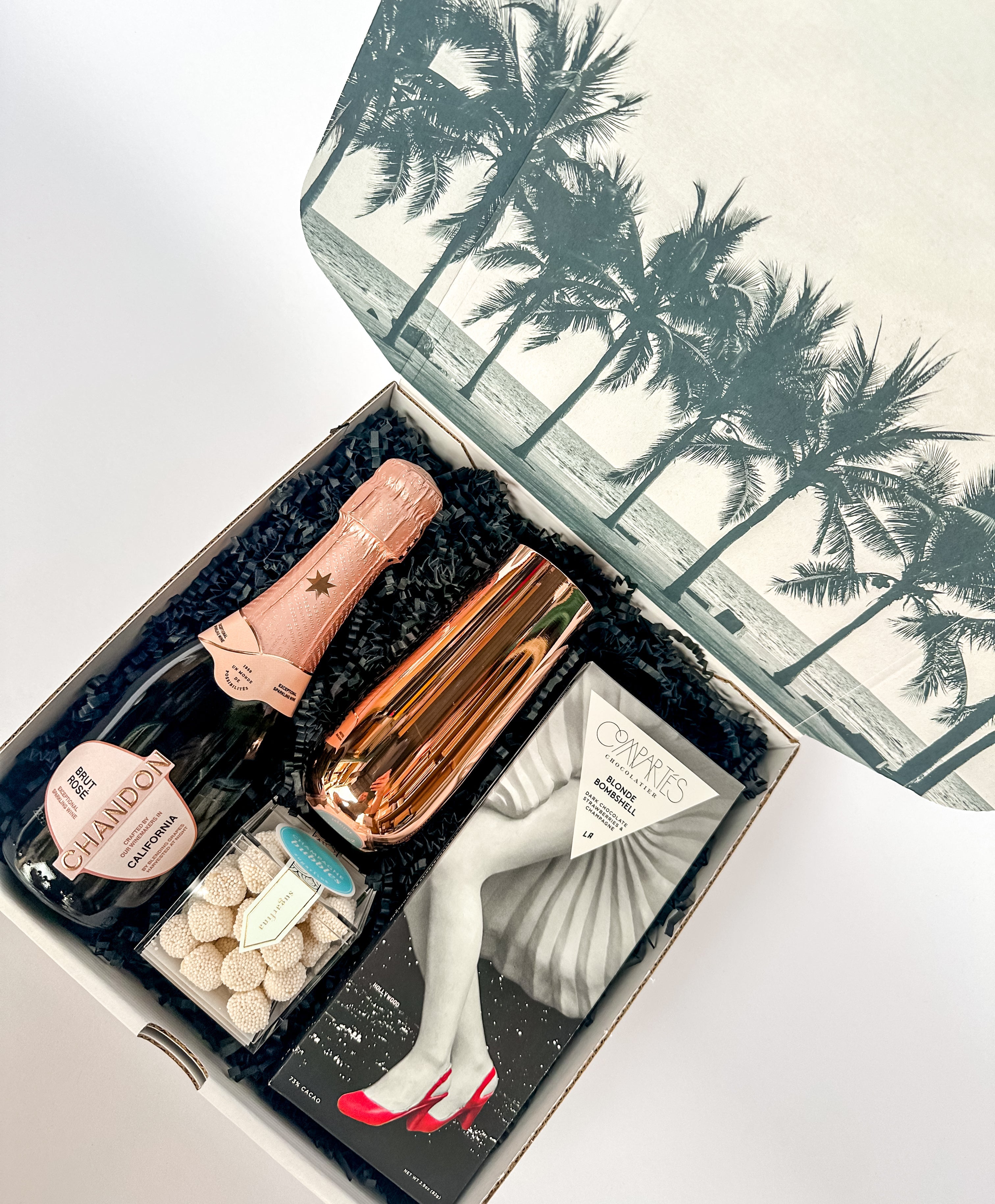Champagne Gift Box for Celebration | Gifts With Rosé, Chocolates