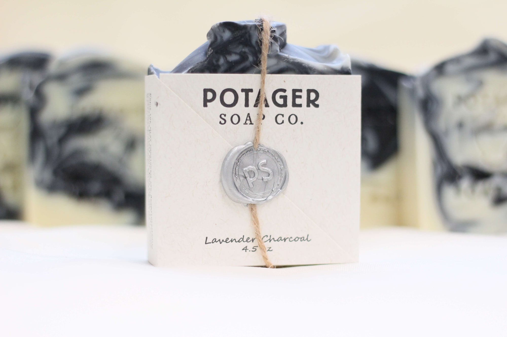 Lavender Charcoal Handmade Organic Bar Soap