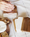 Natural Marble & Acacia Wood 4 Coasters