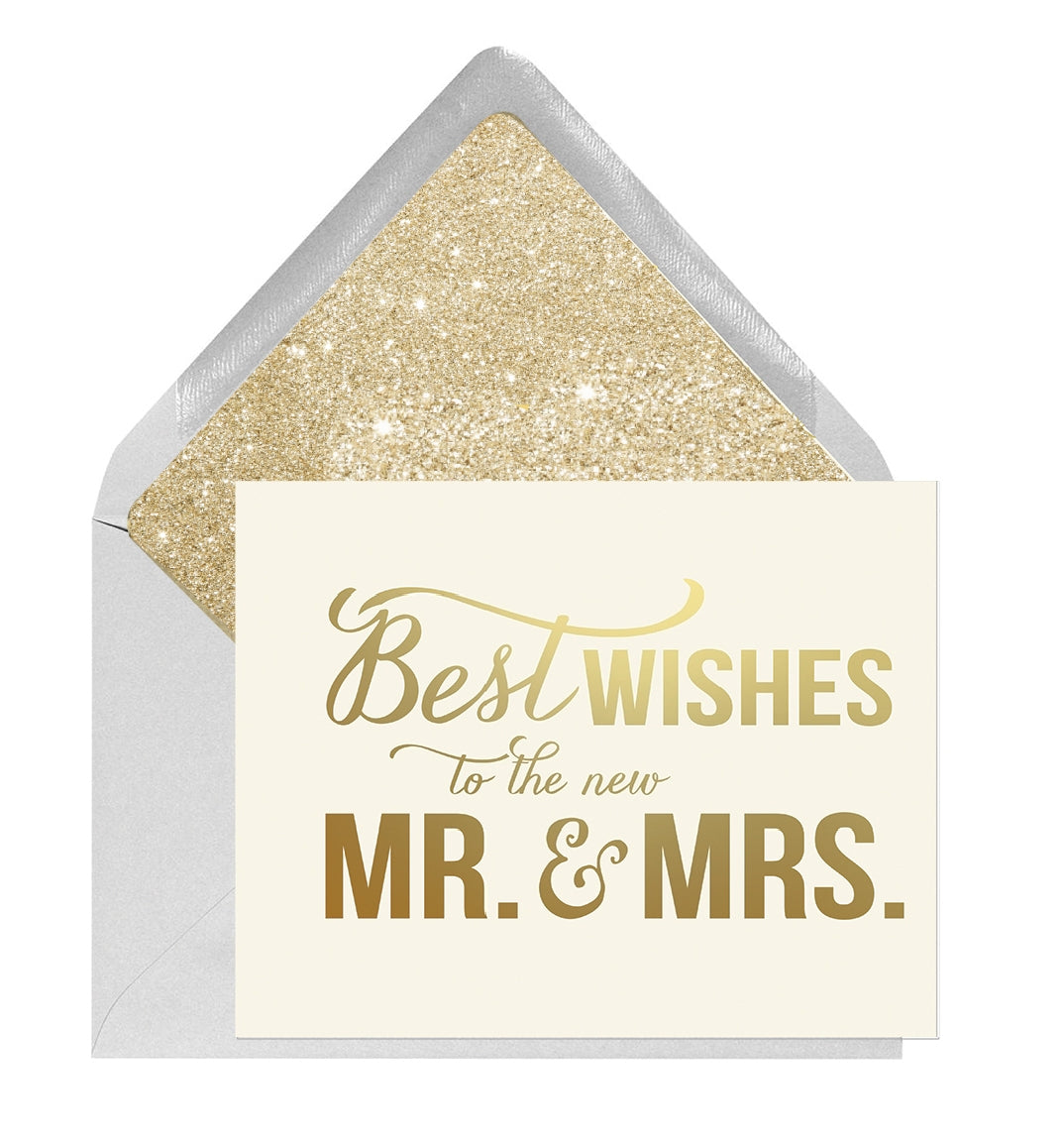 Mr & Mrs Best Wishes Card