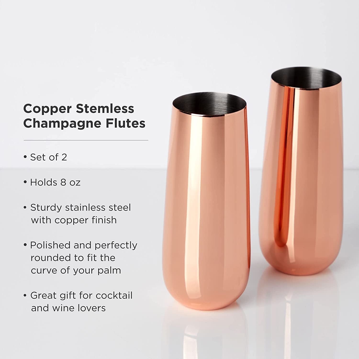 Stemless Copper Flutes