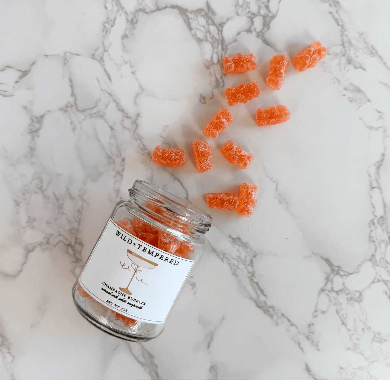 Prosecco Gummy Bears Jar