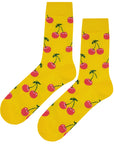 Yellow Cherry Socks (Unisex)