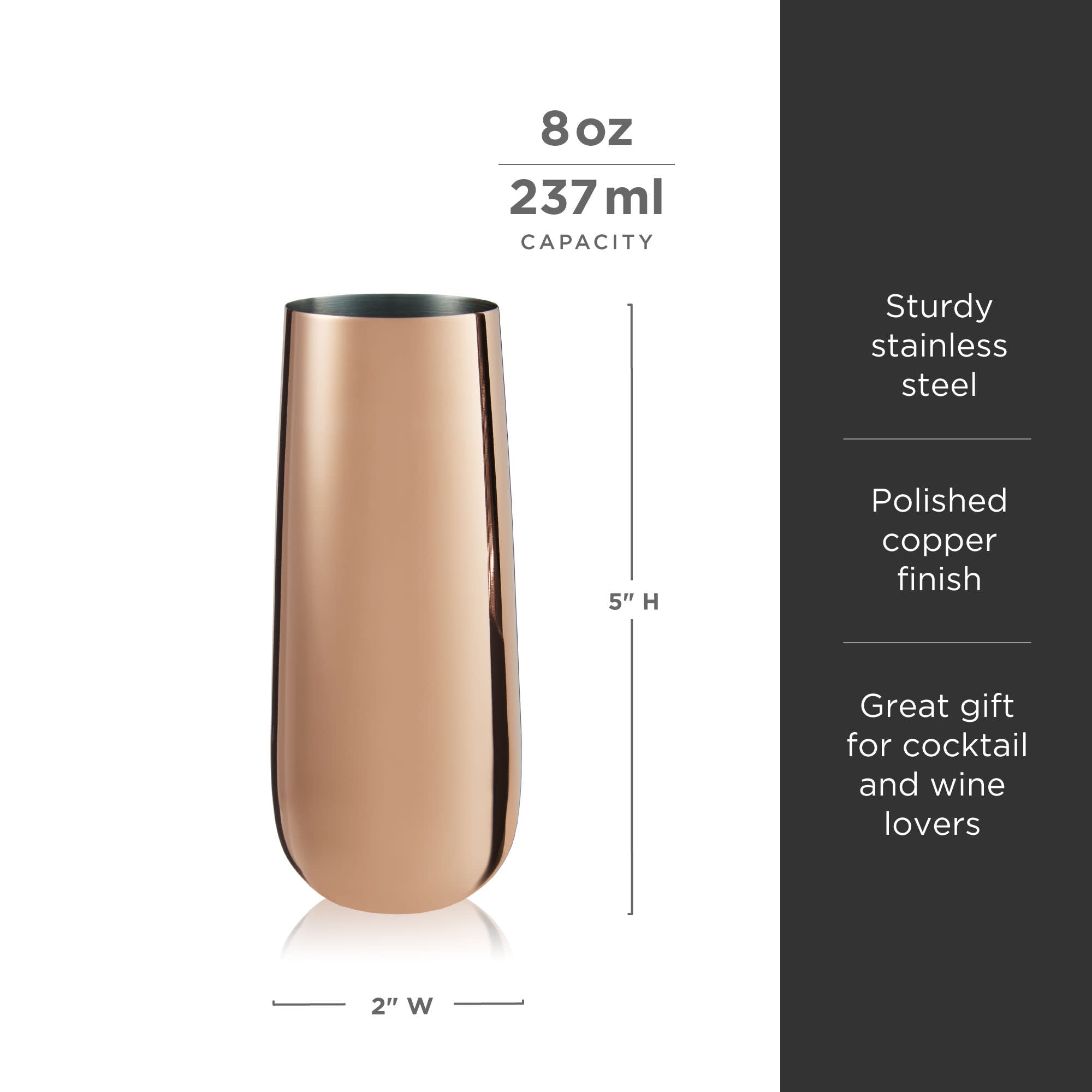 Stemless Copper Flute