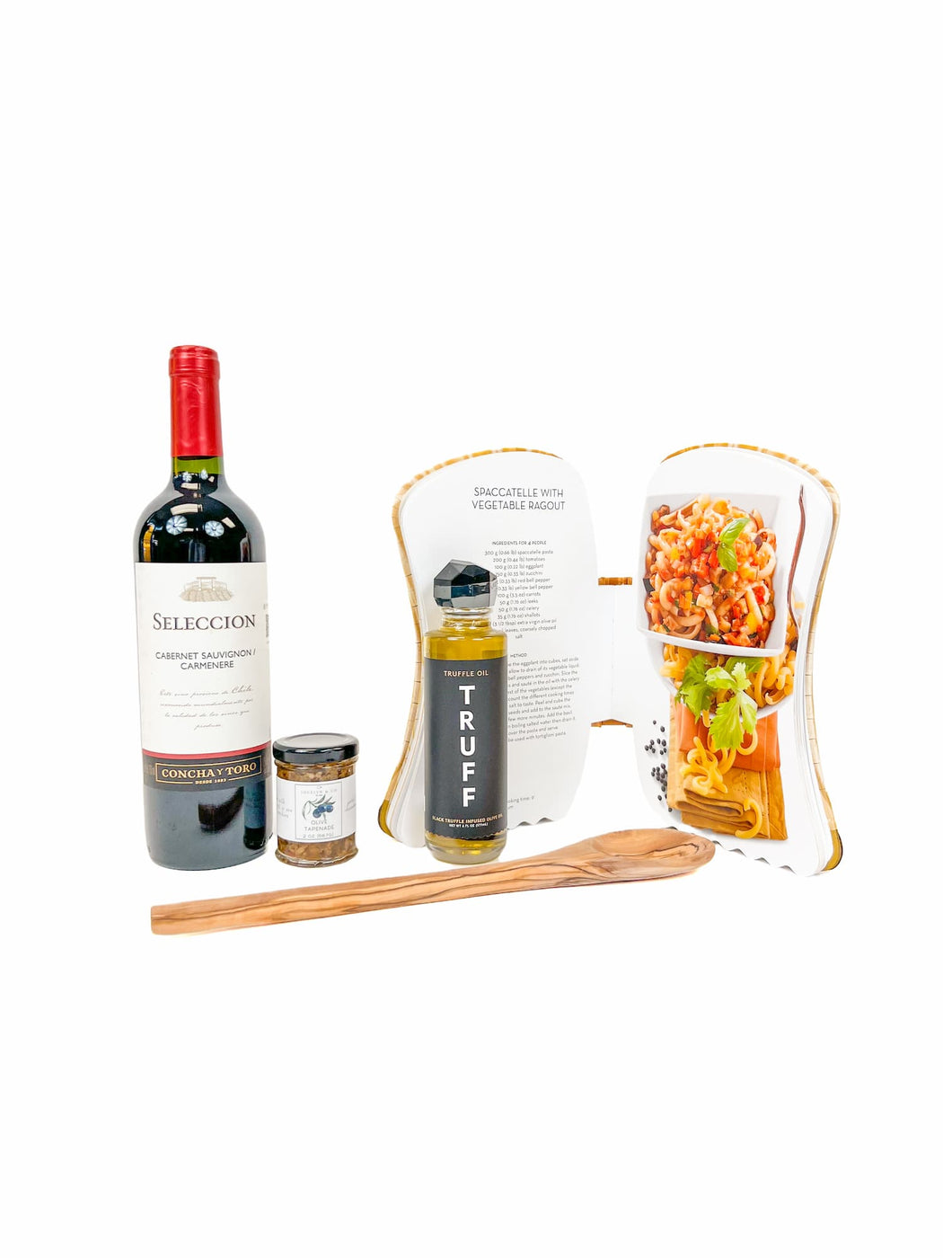 Gift Box With Wine Pasta and Truffle Oil